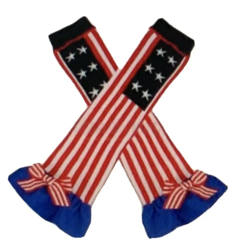 Leg Warmers Girls Patriotic 11 1/2